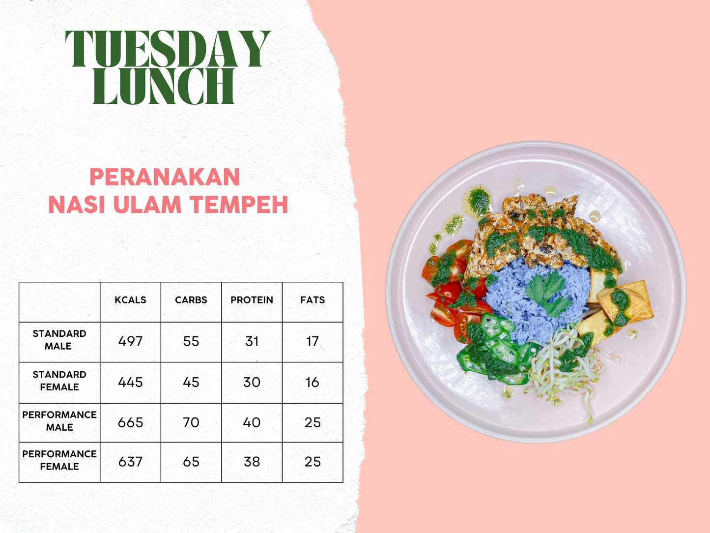 5th - 9th May Meal Plan B